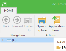 Open in Windows Explorer Button